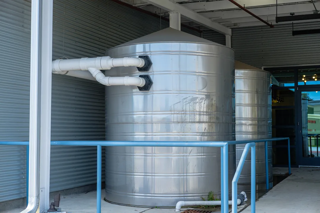 A tank containing nutrient-rich dirty water, highlighting its role in recycling essential nutrients for sustainable agriculture and ecosystem vitality.