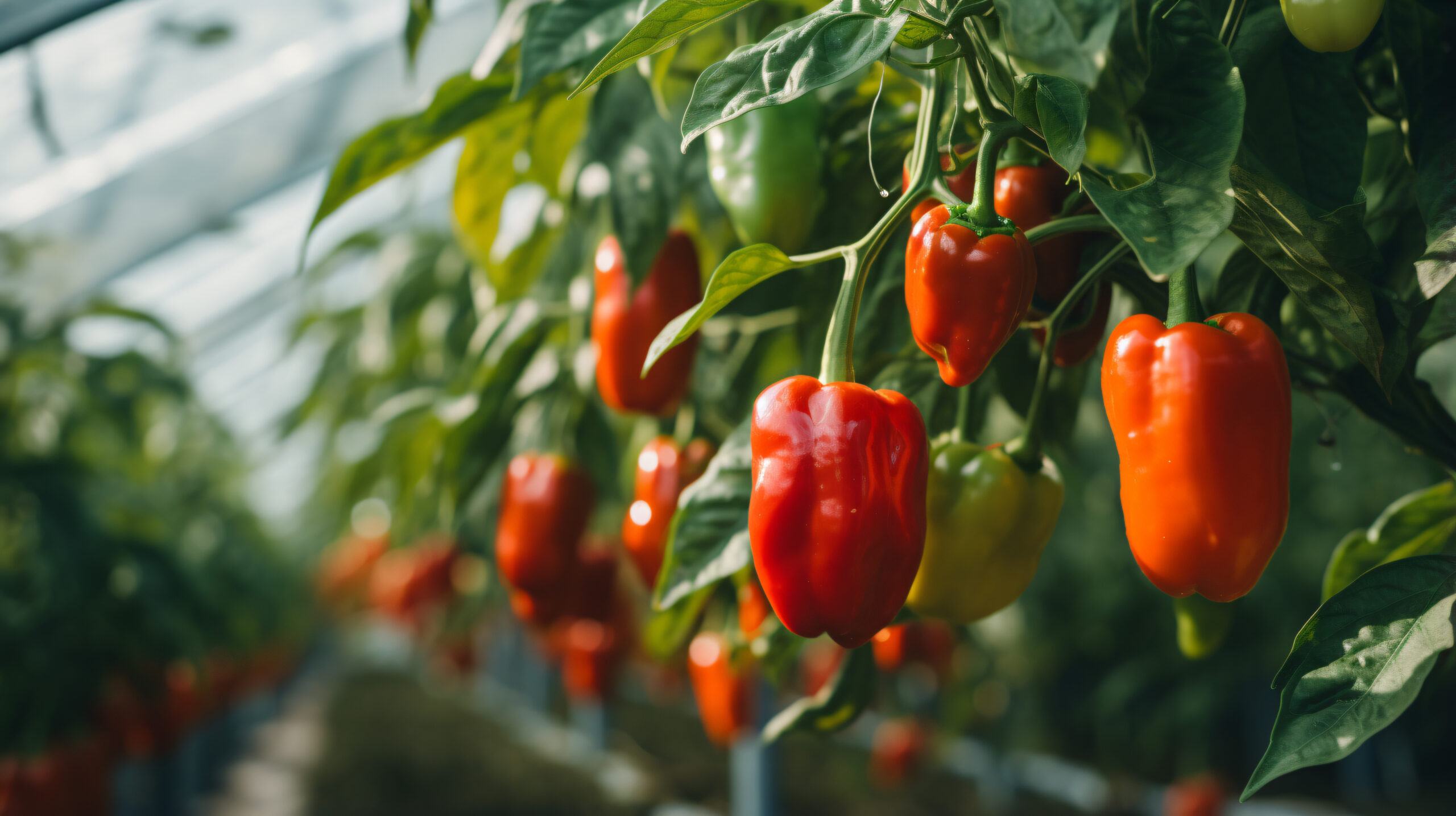 Plants of bell peppers