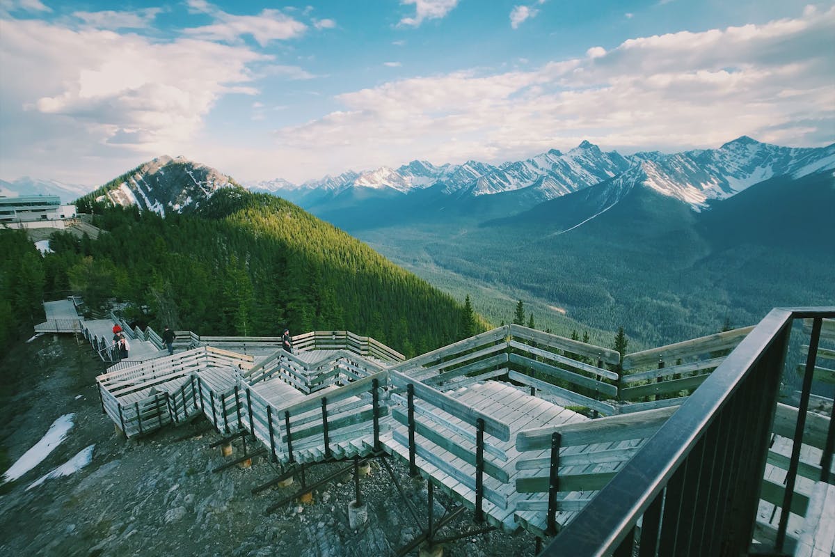 a mountain view in alberta canada